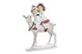 DKD Home Decor Figura de Resina NIòOS Blanco y Rojo