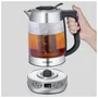 Severin WK 3480 Hervidor de agua y té de cristal Plata / Negro