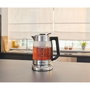 Severin WK 3480 Hervidor de agua y té de cristal Plata / Negro