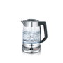 Severin WK 3480 Hervidor de agua y té de cristal Plata / Negro