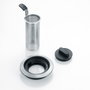 Severin WK 3480 Hervidor de agua y té de cristal Plata / Negro