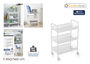 Confortime Carrito Auxiliar 3 Niveles con Ruedas 26.7 cm Ancho x 7.5 cm Alto x 58.7 cm Largo (4 Unidades)