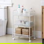 Confortime Carrito Auxiliar 3 Niveles con Ruedas 26.7 cm Ancho x 7.5 cm Alto x 58.7 cm Largo (4 Unidades)
