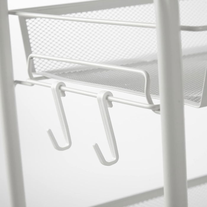 Confortime Carrito Auxiliar 3 Niveles con Ruedas 26.7 cm Ancho x 7.5 cm Alto x 58.7 cm Largo (4 Unidades)