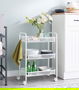 Confortime Carrito Auxiliar 3 Niveles con Ruedas 26.7 cm Ancho x 7.5 cm Alto x 58.7 cm Largo (4 Unidades)