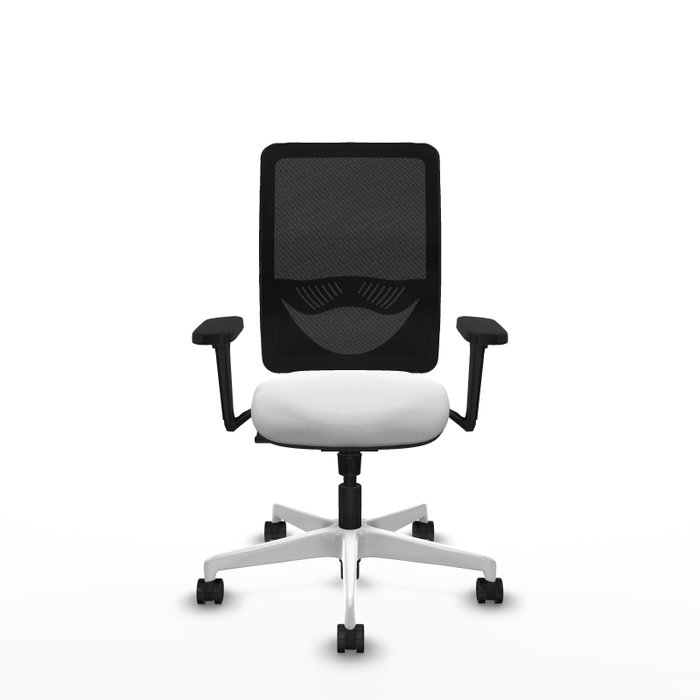 PIQUERAS Y CRESPO Silla de oficina Zulema con mecanismo Sincro, Blanco y Negro PIQUERAS Y CRESPO Silla de oficina Zulema con mecanismo Sincro, Blanco y Negro