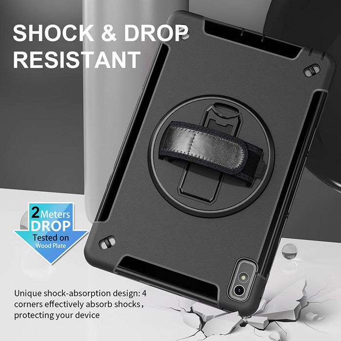 eSTUFF Funda OHIO Defender para Lenovo TAB P11 2ª Gen 2022 11.5 (TB350) - Negra