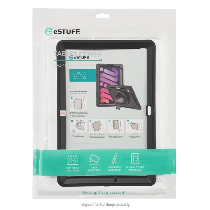 eSTUFF Funda Lenovo TAB P11 2ª Gen 2022 OHIO Defender (TB350) - Negra eSTUFF Funda Lenovo TAB P11 2ª Gen 2022 OHIO Defender (TB350) - Negra
