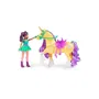 Spin Master 6072482 Unicornio Muñeca Ava con Luces, 7 Puntos de Articulación