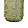 Ixia Vaso Verde de Cristal Decoración 7,50 x 7,50 x 9,40 cm