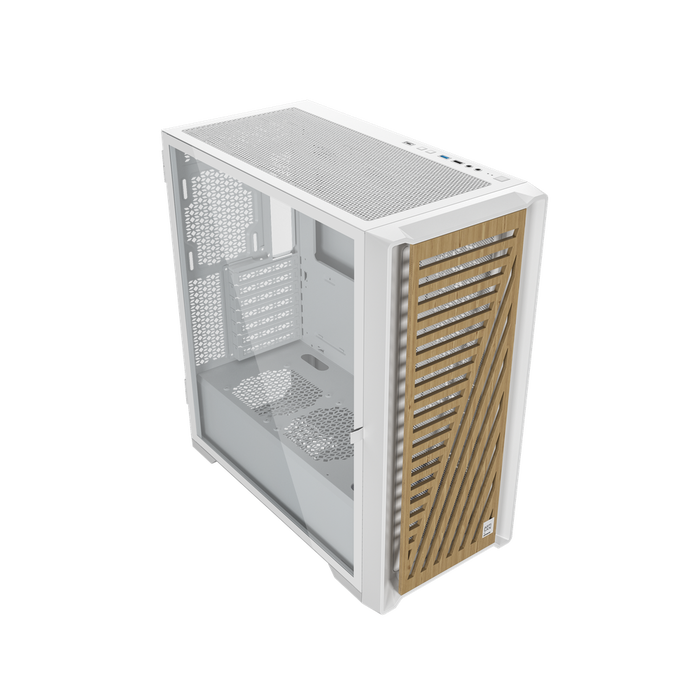 Phoenix Gaming Artisan Noble Caja/Torre de Ordenador con Frontal de Madera, Cristal Templado, USB Tipo-C, Filtro Antipolvo, para GPU de hasta 410 mm