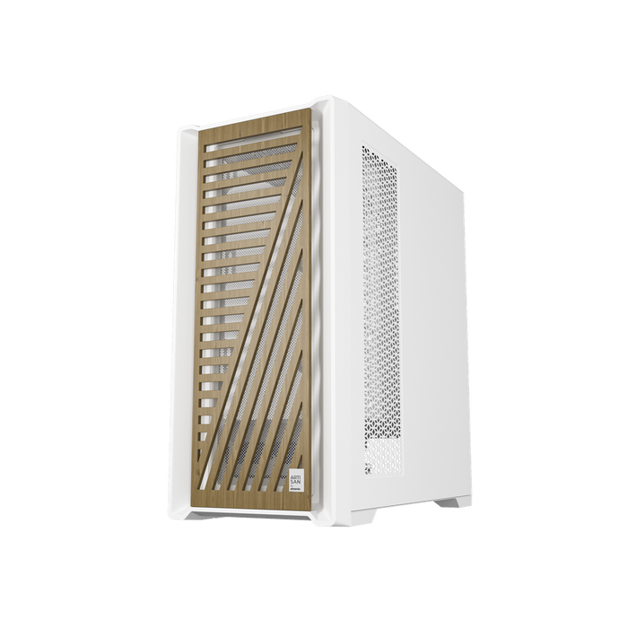 Phoenix Gaming Artisan Noble Caja/Torre de Ordenador con Frontal de Madera, Cristal Templado, USB Tipo-C, Filtro Antipolvo, para GPU de hasta 410 mm