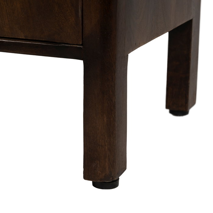 Armario Marrón Madera de Mango Salón 94 X 40 X 120 cm