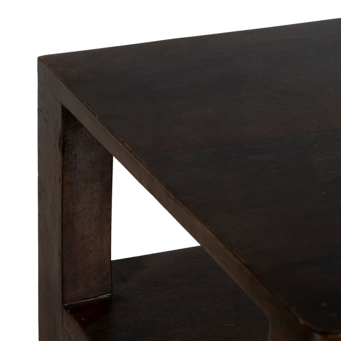 Armario Marrón Madera de Mango Salón 94 X 40 X 120 cm