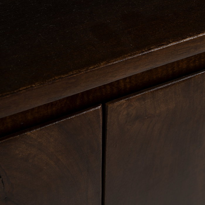 Armario Marrón Madera de Mango Salón 94 X 40 X 120 cm