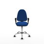 PIQUERAS Y CRESPO Silla de oficina Aýna Azul con mecanismo Asincro