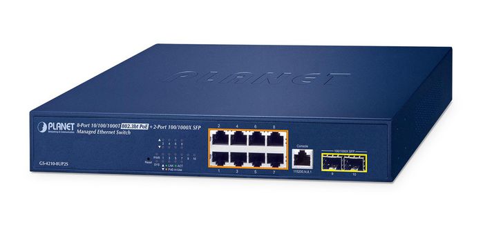 Planet GS-4210-8UP2S Switch Gestionado de 8 Puertos Planet GS-4210-8UP2S Switch Gestionado de 8 Puertos