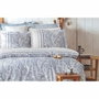Aucune Juego de cama Azul 100% algodón reforzado con funda nórdica y 2 fundas de almohada