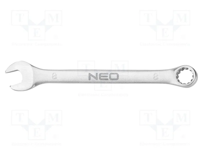 NEO TOOLS Llave plana-estriada bilateral de 8mm NEO TOOLS Llave plana-estriada bilateral de 8mm