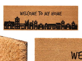 Giftdecor Felpudo Ciudad 40x120 cm Fibra de coco y plástico (Set de 6)