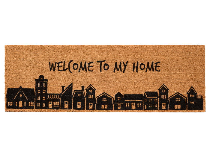 Giftdecor Felpudo Ciudad 40x120 cm Fibra de coco y plástico (Set de 6)