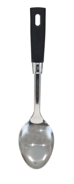 Quttin - Cuchara de Servicio Foodie para Mesa, Acero Inoxidable, 32 cm (18 Unidades)