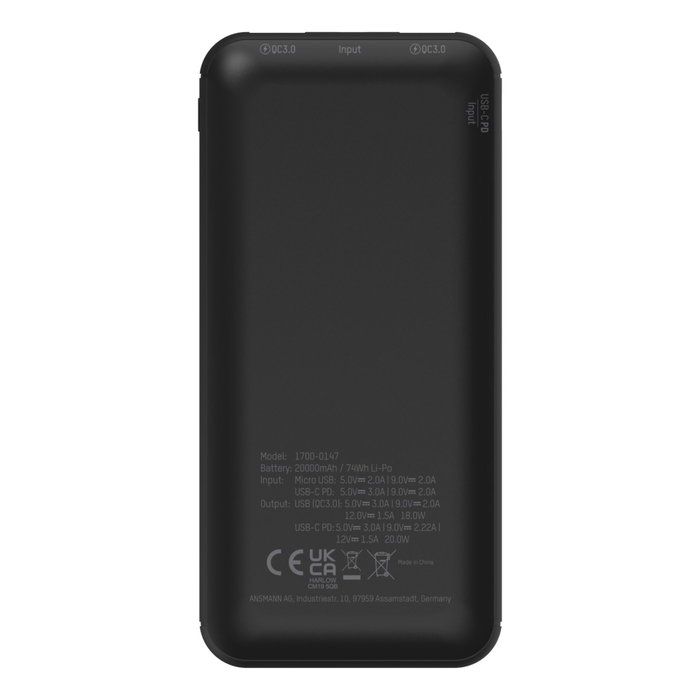 Ansmann Powerbank PB320PD 20000 mAh USB-C