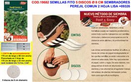 Semillas Fito 5 Discos de 8 cm para Sembrar Perejil Común
