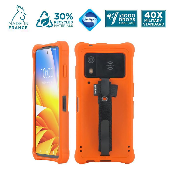Mobilis Funda Robusta Naranja para Zebra EM45