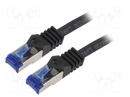 LogiLink Patch Cord Cat.6A S/FTP 7,5m Negro C6A083S