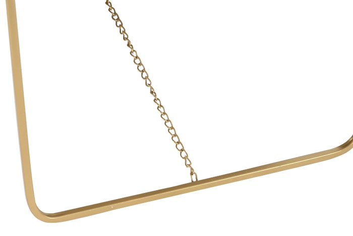 DKD Home Decor Espejo de Vestidor Hierro y Cristal Dorado 55x47,5x165 cm