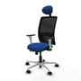 PIQUERAS Y CRESPO Silla de oficina Zulema Azul con mecanismo Sincro/Traslack