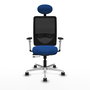 PIQUERAS Y CRESPO Silla de oficina Zulema Azul con mecanismo Sincro/Traslack