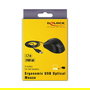 Delock Ratón Óptico para PC, 5 Botones, 2400 DPI, Cable USB 1.7 m, Color Negro - 12548