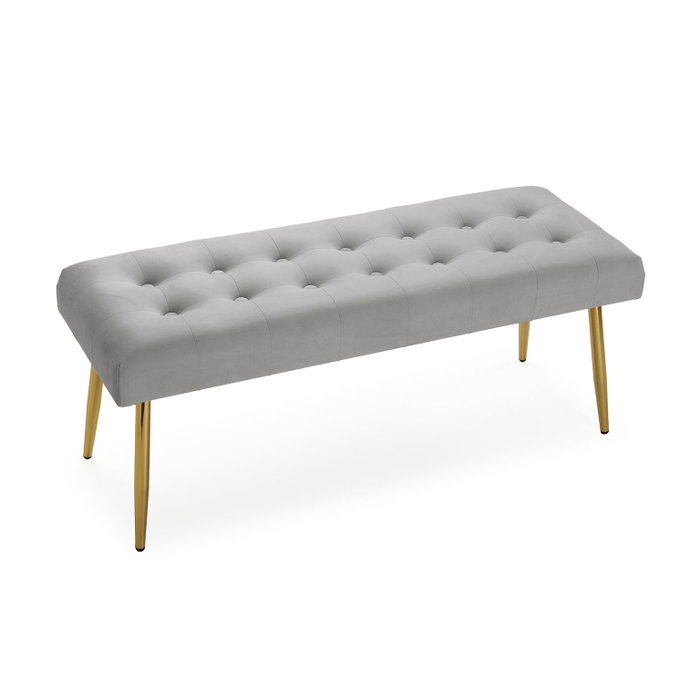 Versa Pie de Cama Tirsa Gris 42x80 cm Versa Pie de Cama Tirsa Gris 42x80 cm