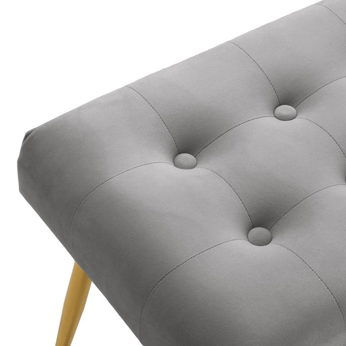 Versa Pie de Cama Tirsa Gris 42x80 cm Versa Pie de Cama Tirsa Gris 42x80 cm
