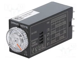 OMRON H3YN-B Relé de tiempo 24VAC DPDT 0,1s÷10min