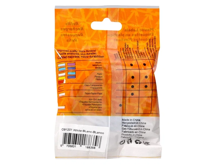 Q-connect Cinta para rotuladora LetraTag, 12 mm x 4 m, negro/blanco perla, consumible compatible con DYMO