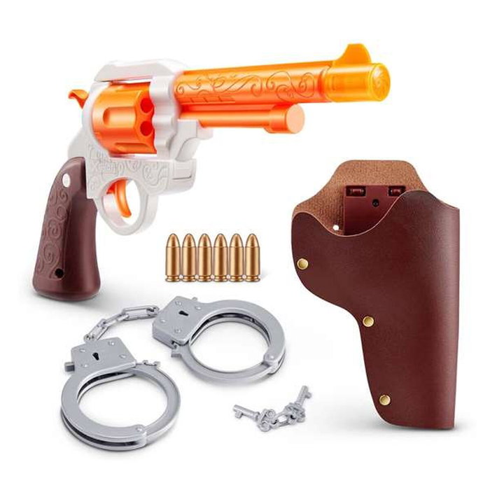 Zuru Pistola X-Shot Wild West con 6 dardos, luces y sonidos