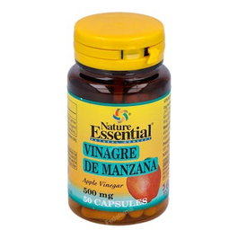 NATURE ESSENTIAL Vinagre de Manzana 500 mg, 50 cápsulas