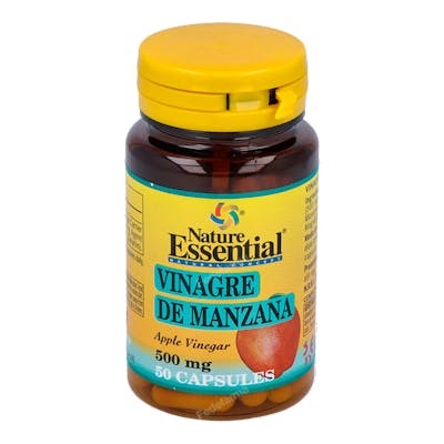 NATURE ESSENTIAL Vinagre de Manzana 500 mg, 50 cápsulas NATURE ESSENTIAL Vinagre de Manzana 500 mg, 50 cápsulas