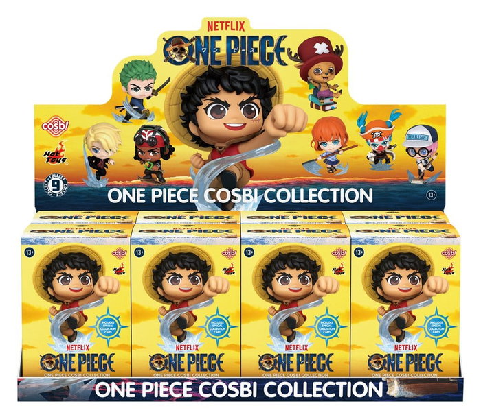 Hot Toys One Piece Figuras mini Cosbi 8 cm Cajas Sorpresa Expositor Hot Toys One Piece Figuras mini Cosbi 8 cm Cajas Sorpresa Expositor