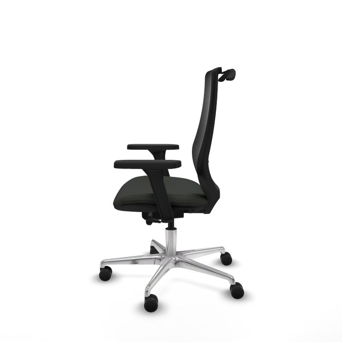PIQUERAS Y CRESPO Silla de oficina Mardos con mecanismo Sincro/Traslack y Brazos 3D en Negro