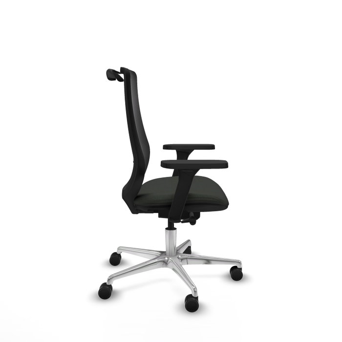 PIQUERAS Y CRESPO Silla de oficina Mardos con mecanismo Sincro/Traslack y Brazos 3D en Negro