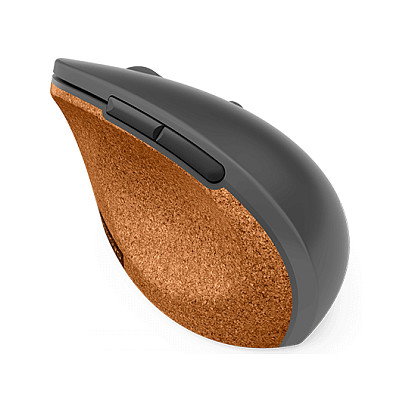 Lenovo Go Wireless Vertical Mouse Gris/Madera