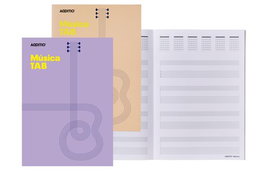 Bloc De Musica Additio Tab 4 Pentagramas A4 Con Tablatura Para Guitarra Y Diagramas De Acordes