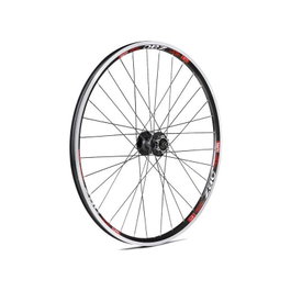 Gurpil Llanta Delantera Doble Pared 26" para V-Brake y Disco 32 Radios Negros - Buje 6 Tornillos Cierre Rápido