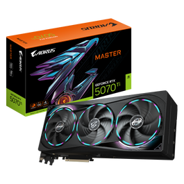 Gigabyte Tarjeta Gráfica AORUS GeForce RTX 5070 Ti MASTER 16GB GDDR7 256-bit PCI-E 5.0 DLSS 4 GV-N507TAORUS M-16GD