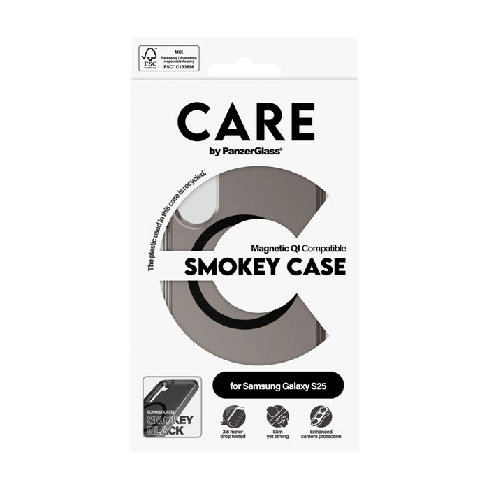 Care Case Urban Combat Smokey Black Qi para Samsung Galaxy S25