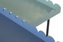 DKD Home Decor Mesita Auxiliar Urban Azul Turquesa de Metal 25 x 70 x 60 cm con Estante Desmontable (2 Unidades)